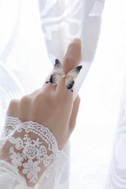 Adjustable Butterfly Rings