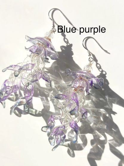 Jellyfish Dangle, Multicolour, Gold vermeil + Sterling silver