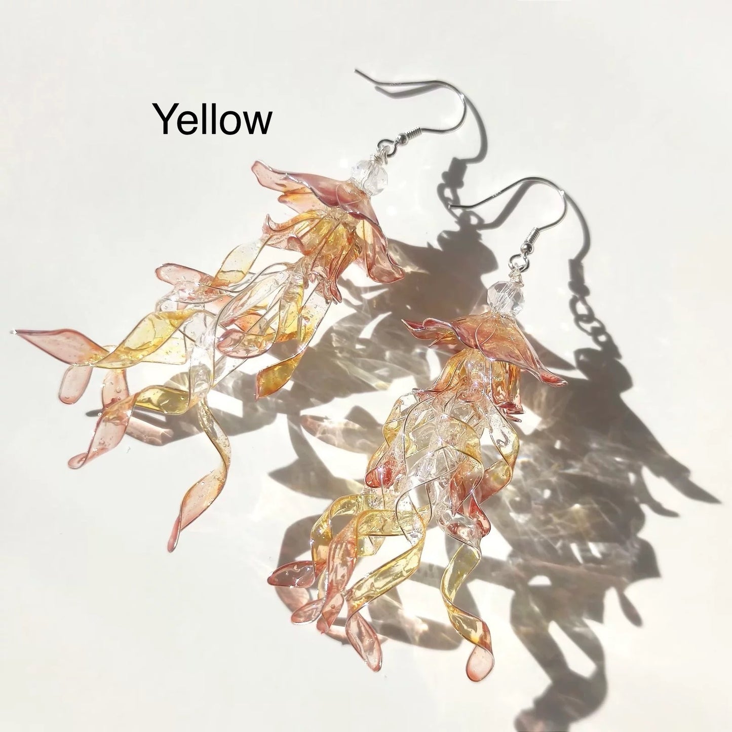 Jellyfish Dangle, Multicolour, Gold vermeil + Sterling silver