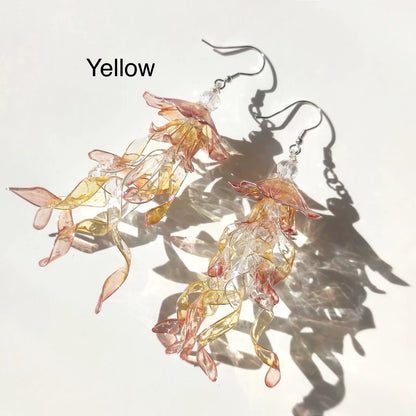 Jellyfish Dangle, Multicolour, Gold vermeil + Sterling silver