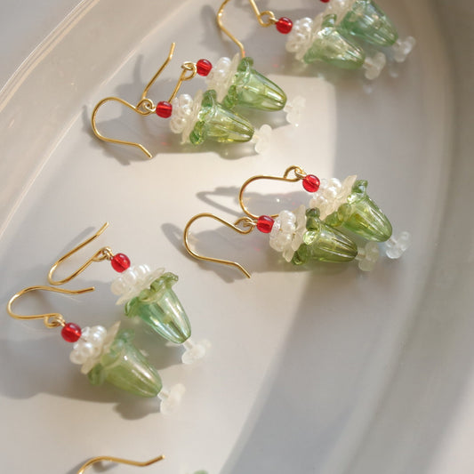 Melon Milkshake Ice-cream Bead Earrings
