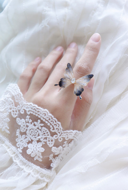 Adjustable Butterfly Rings
