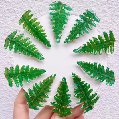 Real Leaf Hair Clips