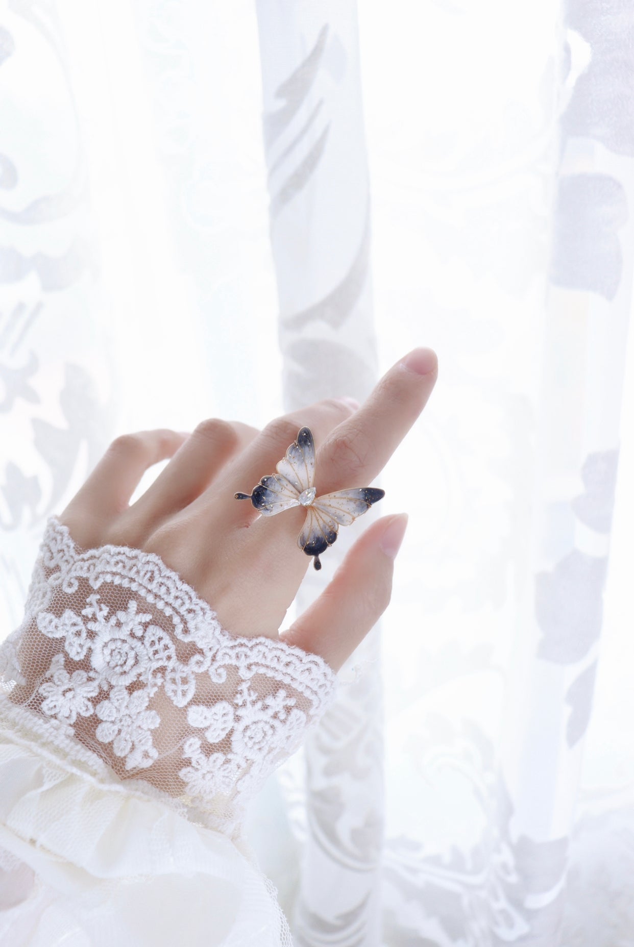 Adjustable Butterfly Rings