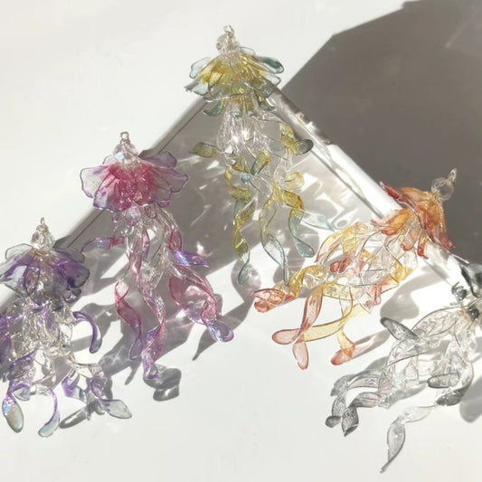 Jellyfish Dangle, Multicolour, Gold vermeil + Sterling silver