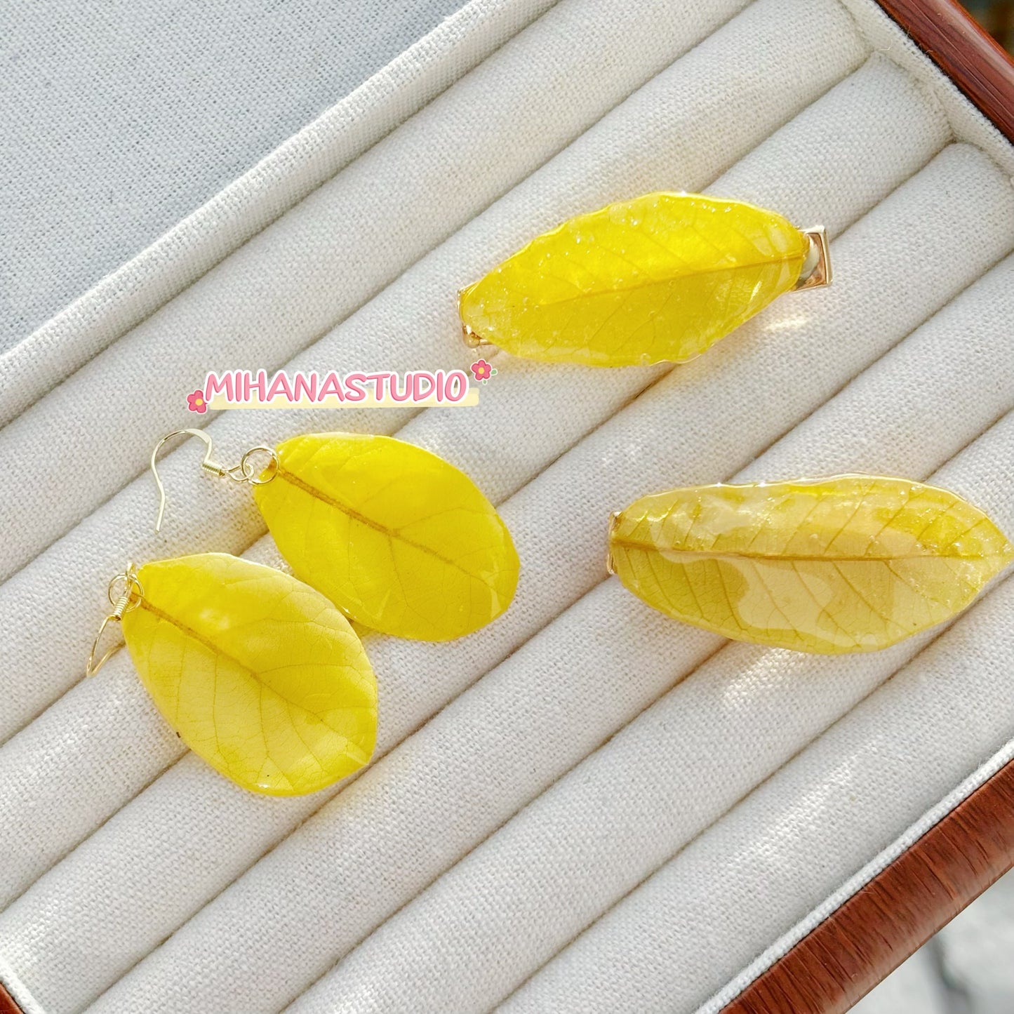 Real Autumn Leaf Hair Clips