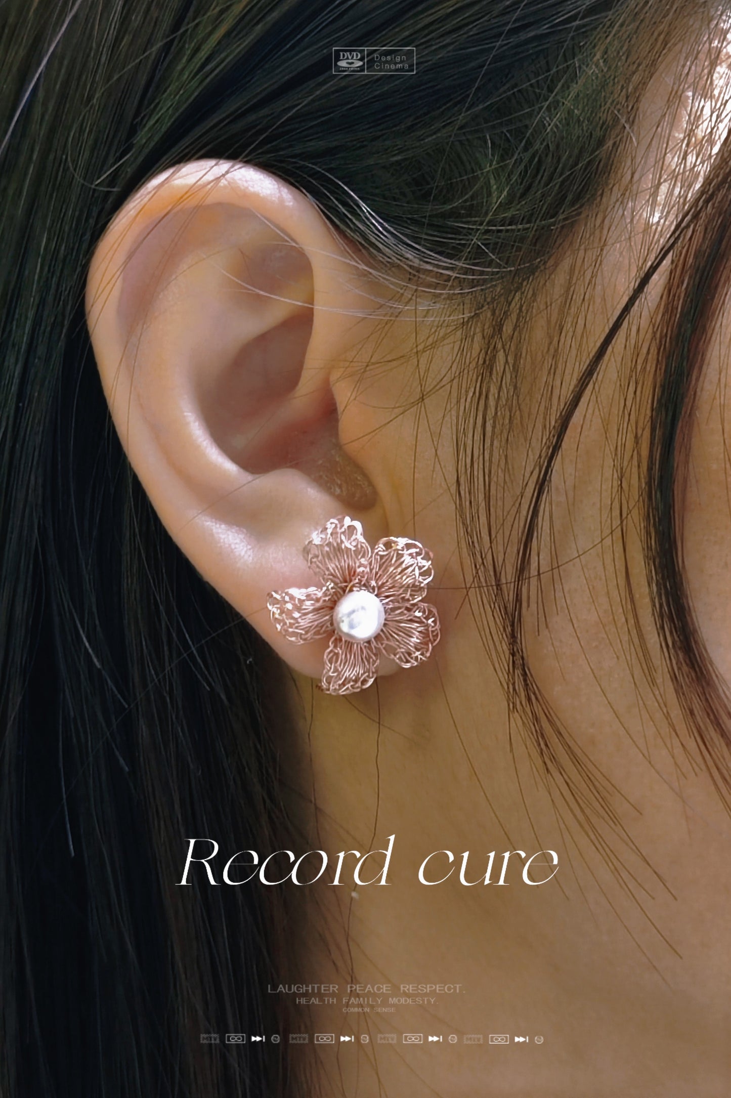 Blossom Flower Studs, Sterling Silver
