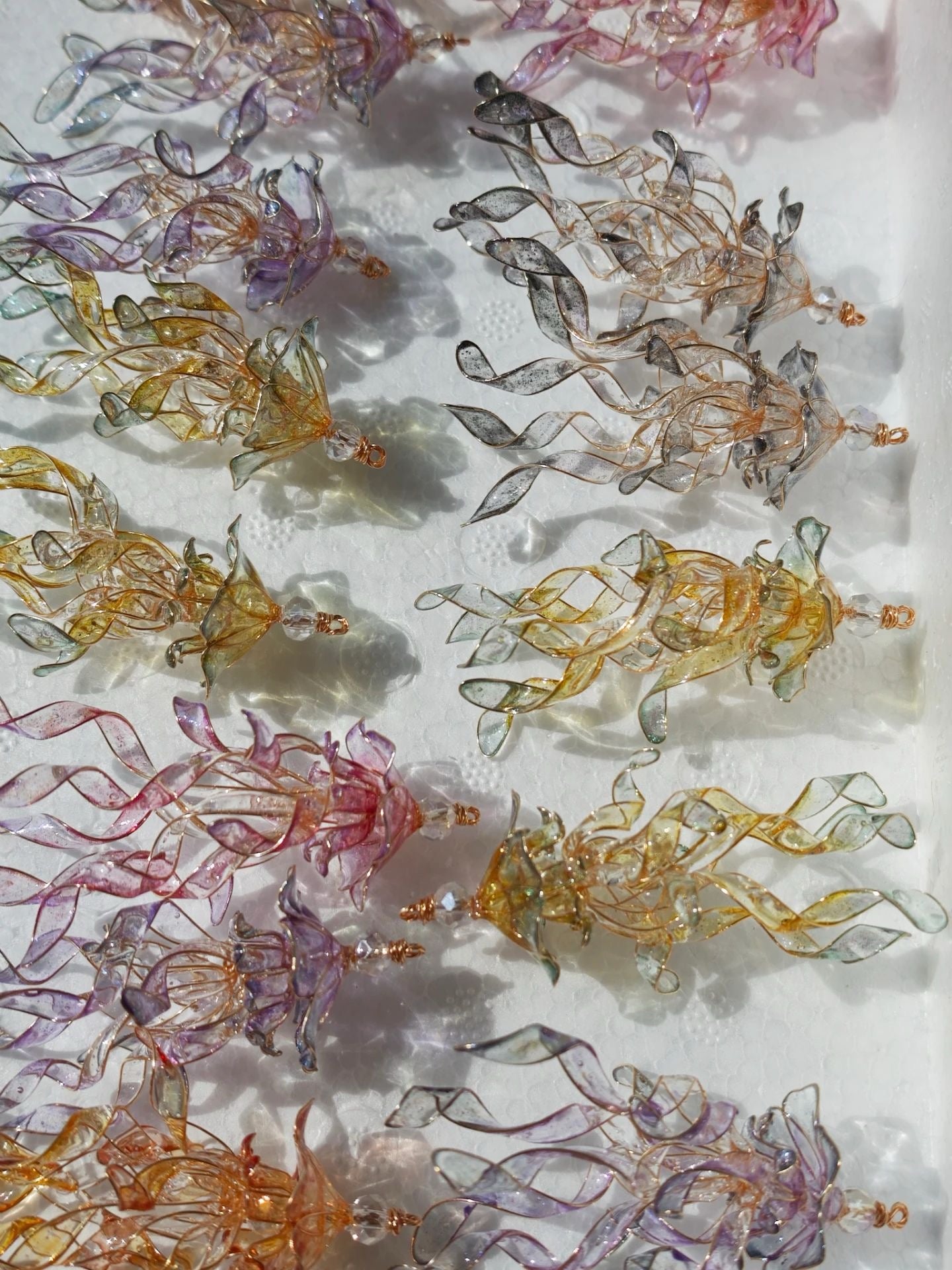 Jellyfish Dangle, Multicolour, Gold vermeil + Sterling silver