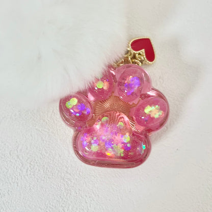 Lucky Cat and Koi Paw Sakura Bagcharm and Keychain