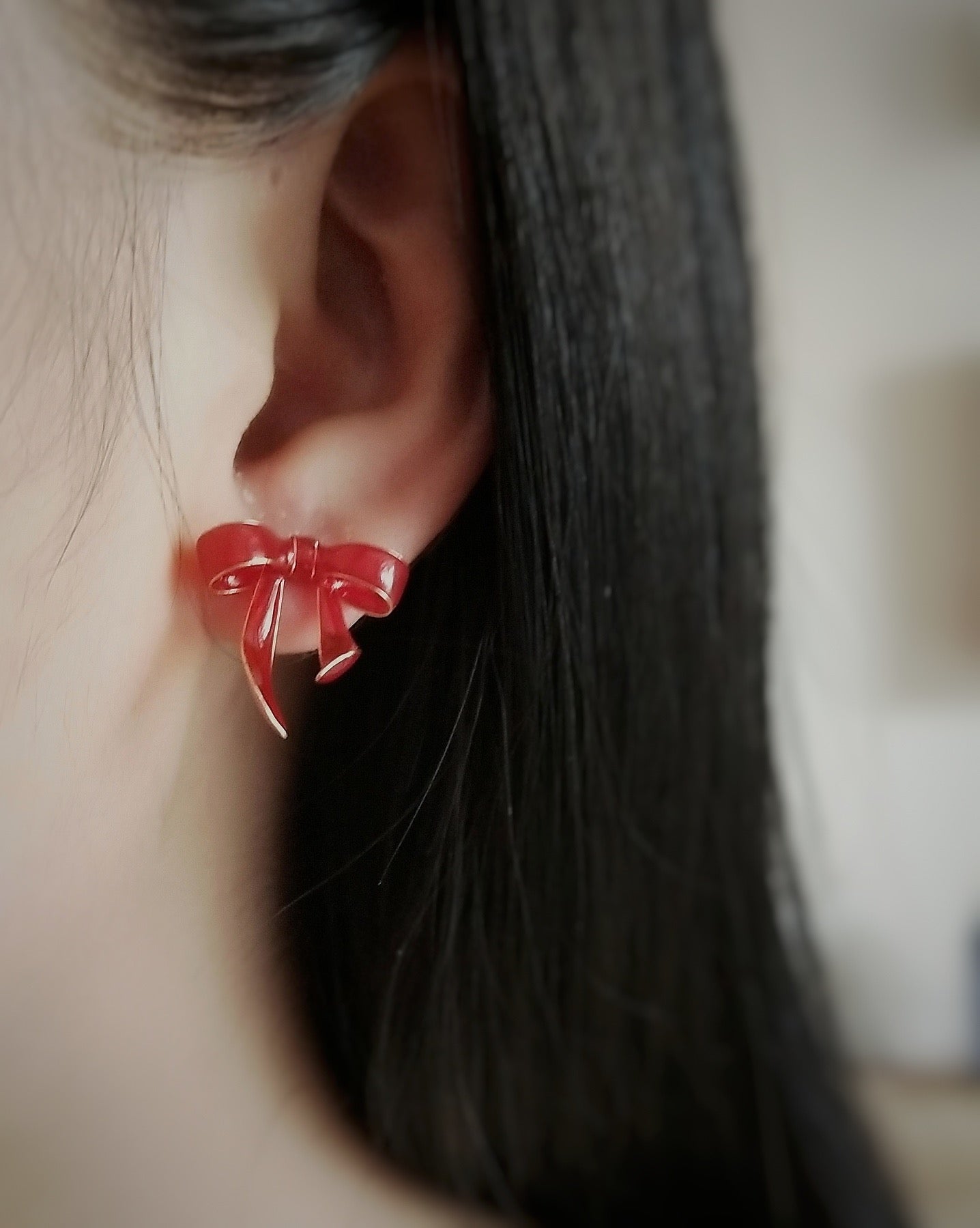 Sterling Silver Bow Studs, Wire Wrapped
