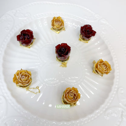 Multicolour Real Rose Magnetic Brooch Pin Badge, Gift for mum