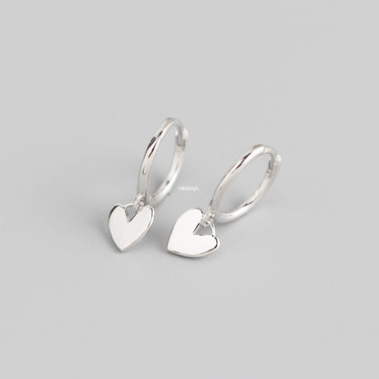 Sterling Silver Butterfly Heart earrings