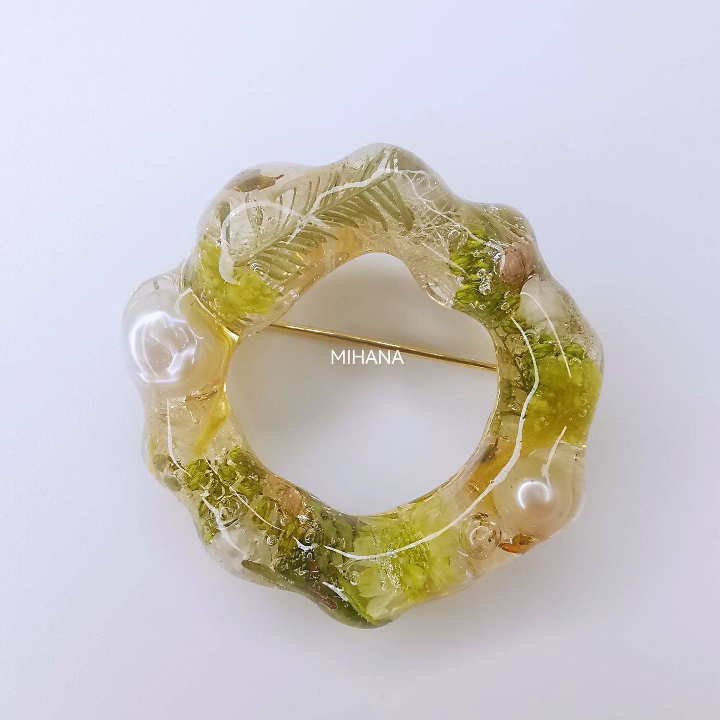 Real Spring Flower Brooch Pins