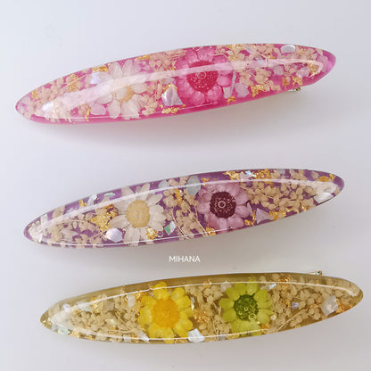 Real Flower Hair Clips