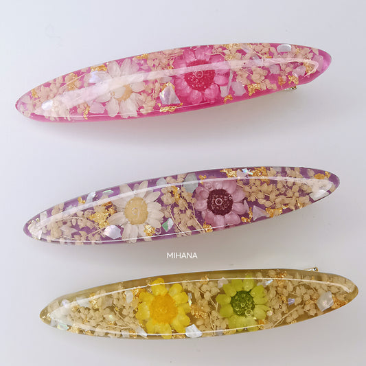 Real Flower Hair Clips