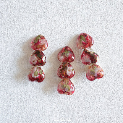 Real Rose Bud Hair Clips