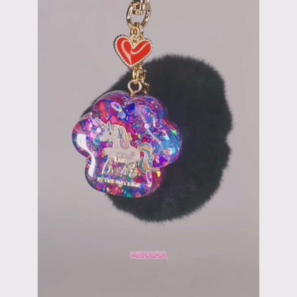 Unicorn Glitter Paw Bagcharm