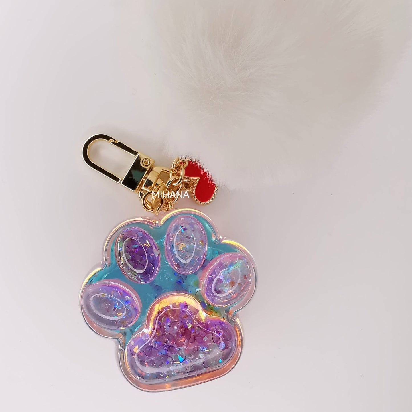 Butterfly Holographic Fluid Paw Bagcharm