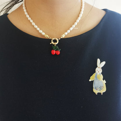 Peter Rabbit Resin Pins with Real Flower
