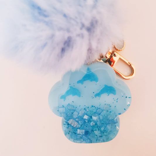 Blue Dolphin Paw Bagcharm