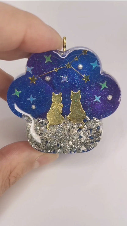 Cats Couple Paw Bagcharm