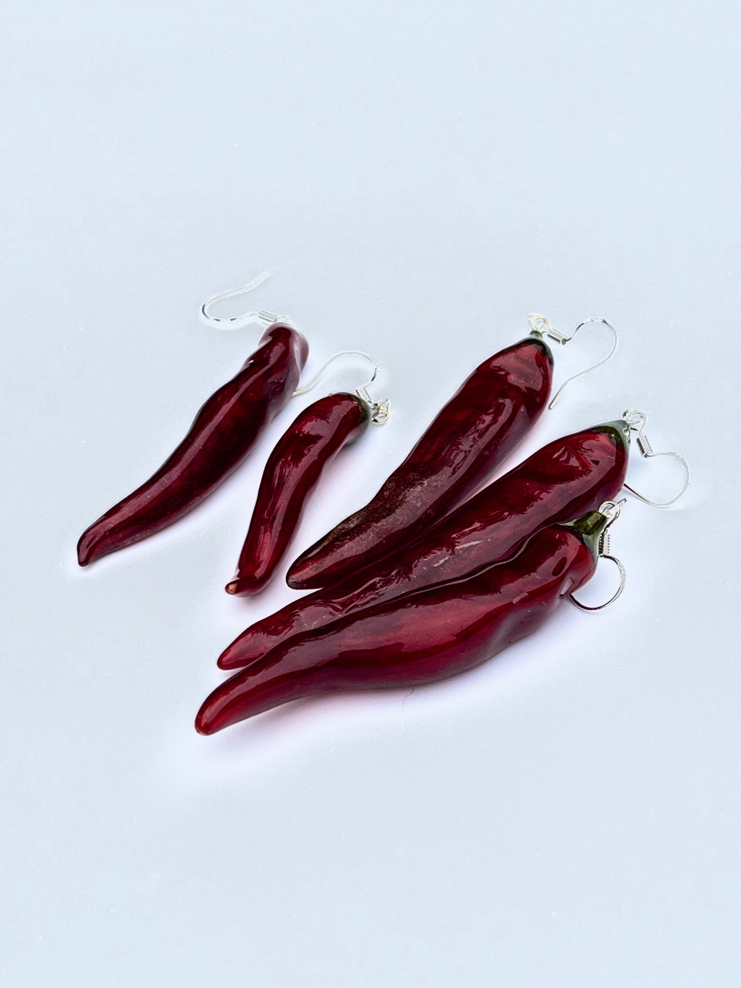 REAL Stering Silver Hot Chilli Earrings